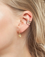 Cuff Earring With Red Stone-1