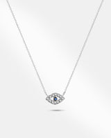 Evil Eye Gold Tone Stainless Steel Chain Necklace-1