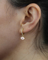 Evil Eye Gold Dangle Earring-1