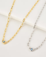 Evil Eye Pendant With Blue Stone-1