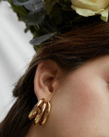 Open Triple Hoop Earring-1