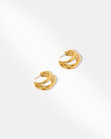 Open Triple Hoop Earring