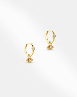 Evil Eye Hoop Drop Earring