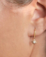 Star Hoop Drop Earring-1