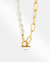 Peral And Clip Chain Necklace