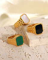 Gold Plated Signet Ring