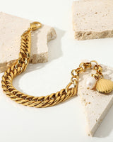 Gold Plated Chain Bracelet-1