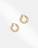 Medium Size Gold Hoop Earring