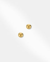 18K Gold Ball Stud Earring-1