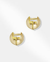 Dome Huggie Hoop Earring-1