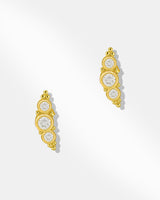 Three-Stone Stud Earring-1