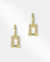 U Buckle Earrings-1