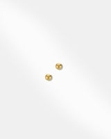 18K Gold Ball Stud Earring-3