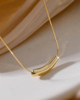 Gold Plated Long Chain Necklace-2