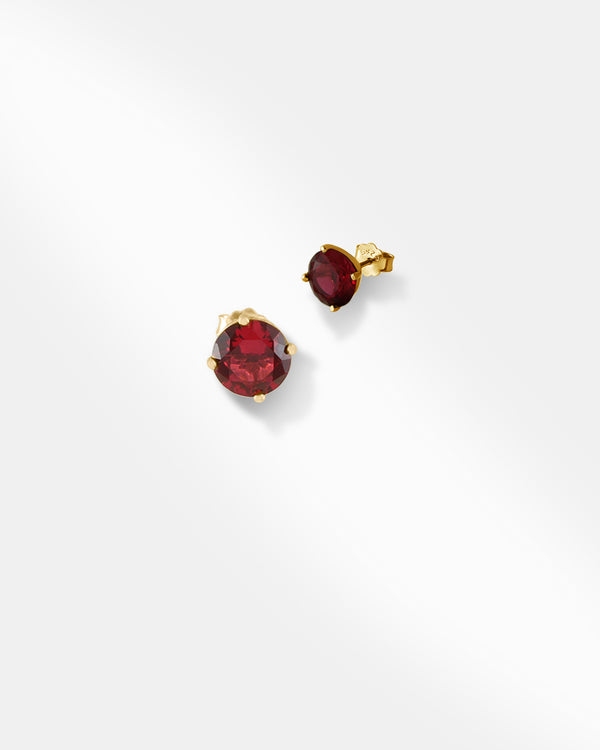 Red Gemstone Earring