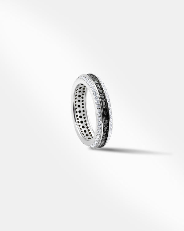 Black and White Stone Ring-1
