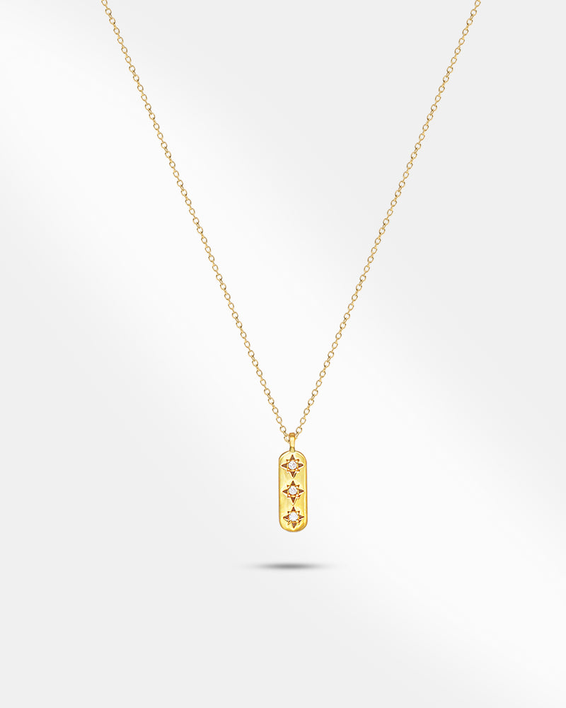 Gold Coated Pendant with Chain