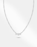 Nameplate Silver Chain Necklace
