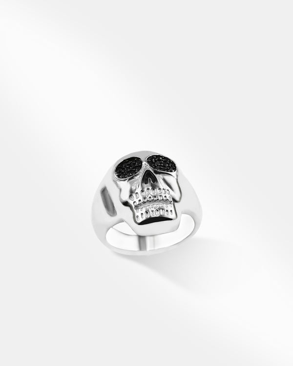 Sterling Silver Styled Skull Ring