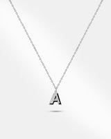 Personalize Enamel Block Letter Necklace-1