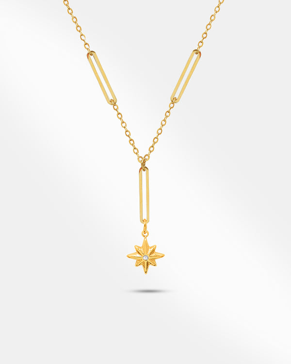 18K Gold plated chain With Star Pendant
