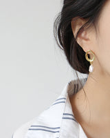 18K Gold Plated Pearl Earring for Women