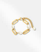 18K Gold Pearl Bracelet 