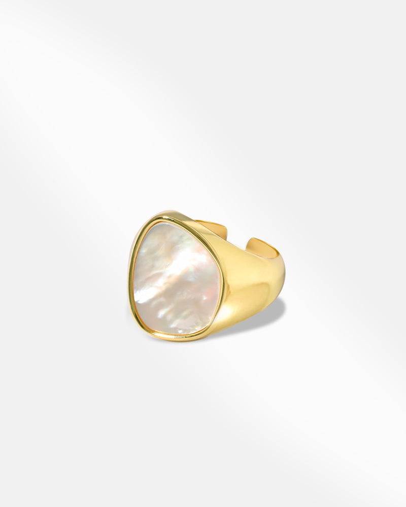 Gold Plated Moonstone Ring