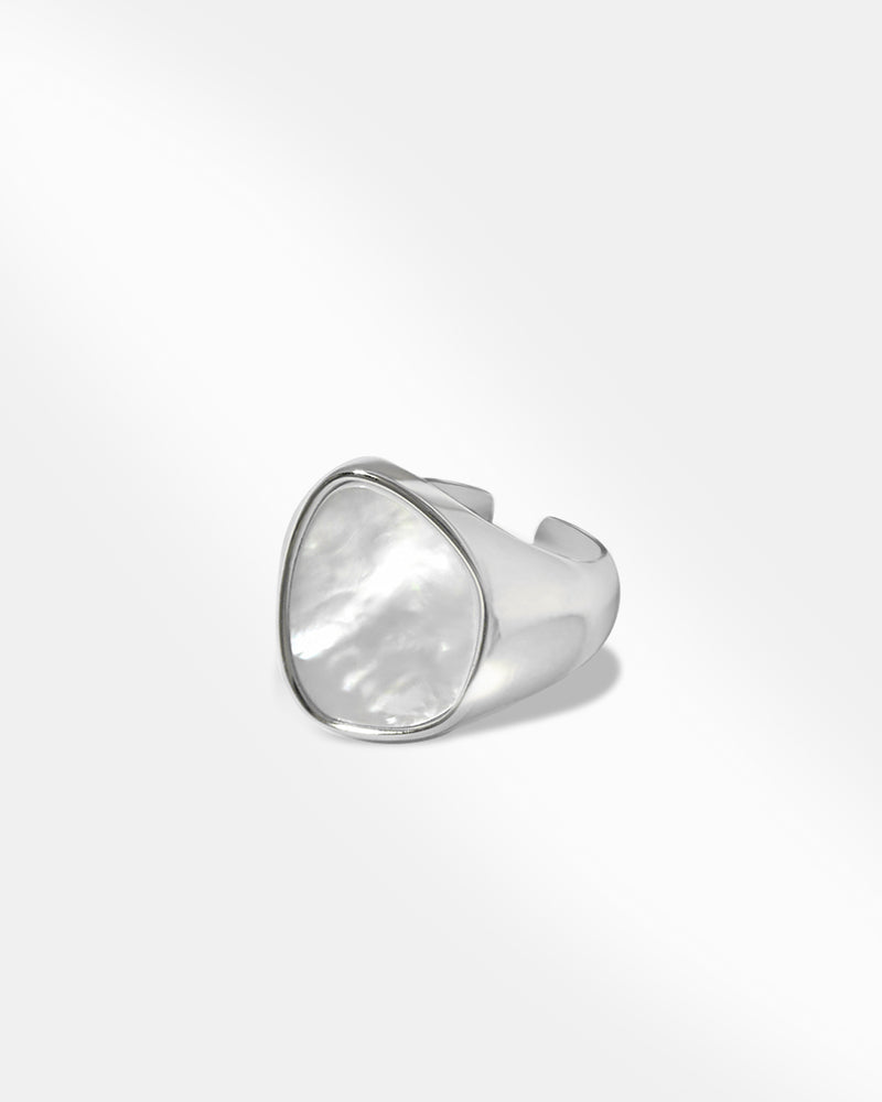Silver Plated Moonstone Ring-1