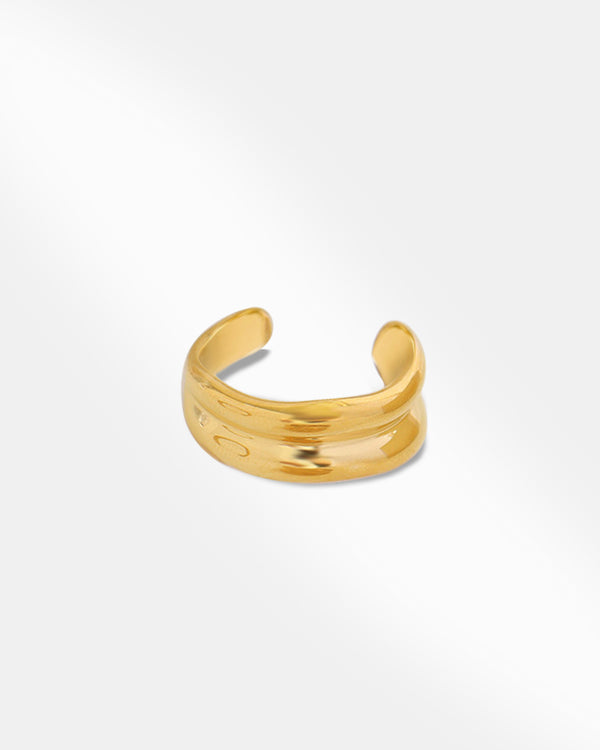 Gold Plated Cuff Ring