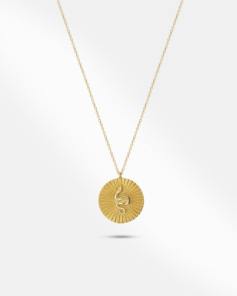 Medal Snake Gold Necklace