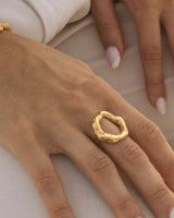 18k Gold Plated Dome Ring-1