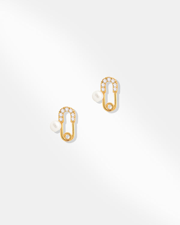 Safety Pin Design Earring