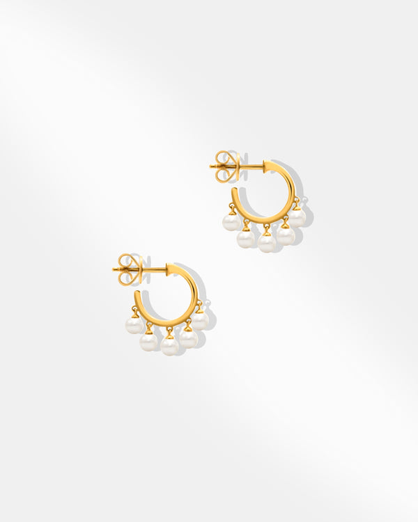 Gold Plated Pearl Earring
