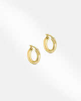 Medium Size Gold Hoop Earring-1