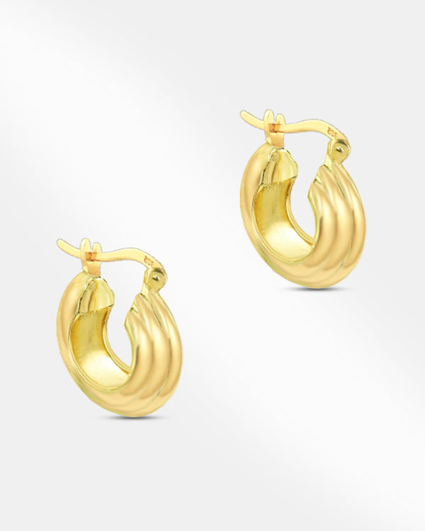 Gold Plated Hoops For Women