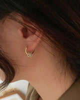 Amelia Huggie Hoop Earrings