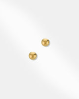 18K Gold  Ball Stud Earring-1