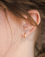 Gold Plated Mini Hoop Earring-2