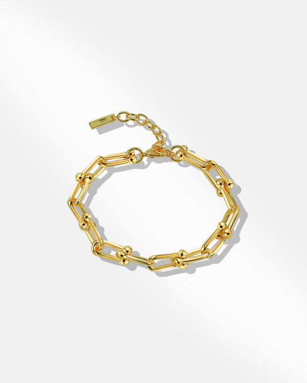Gold Plated Link Chain Bracelet