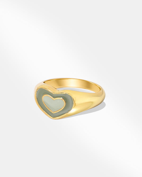 18K Gold Plated Signet Ring