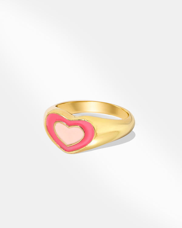 Signet Ring in Rose Color