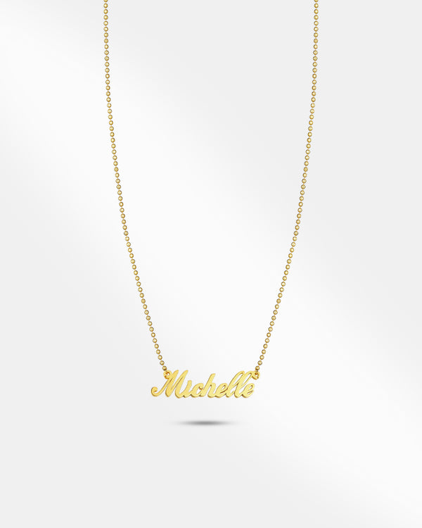 Gold Plated Personalized Name Necklace