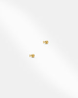 18K Gold  Ball Stud Earring-4