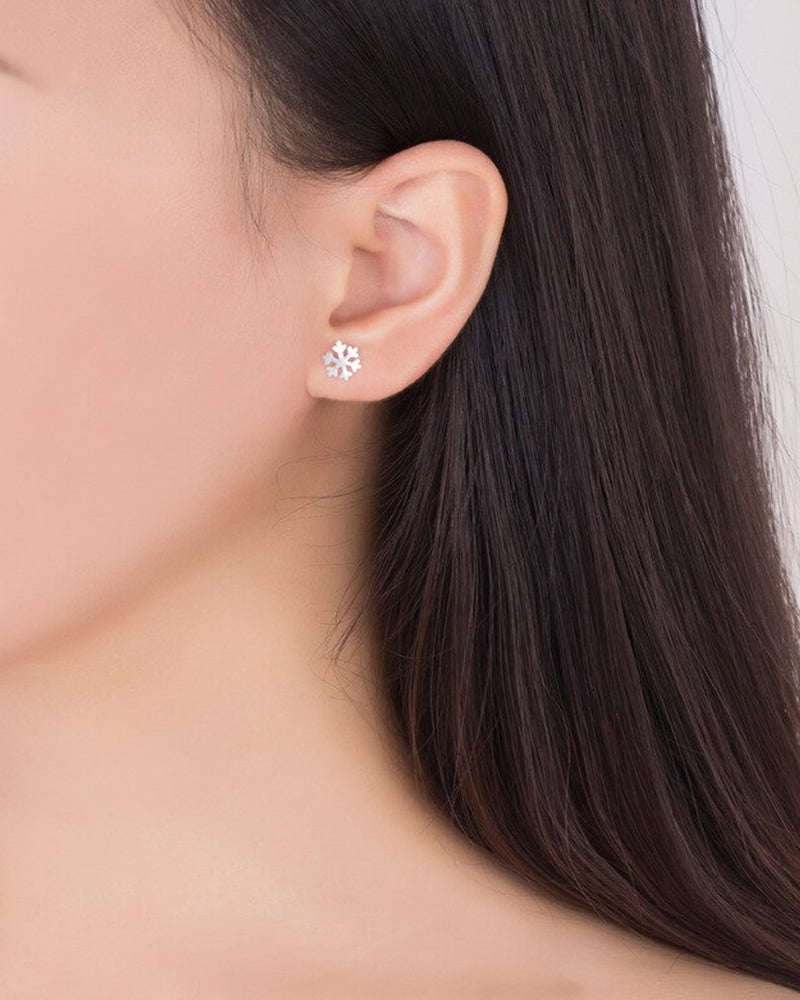 Snowflake Stud Earring-2