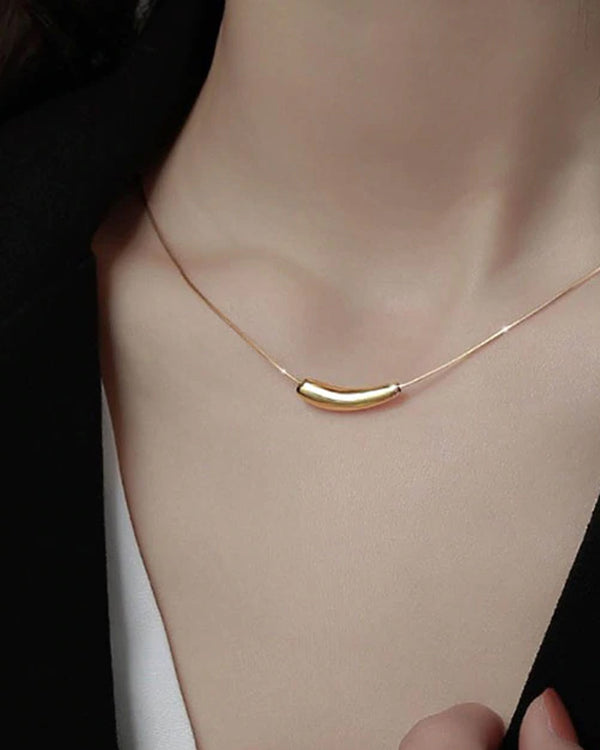 Gold Plated Long Chain Necklace-1
