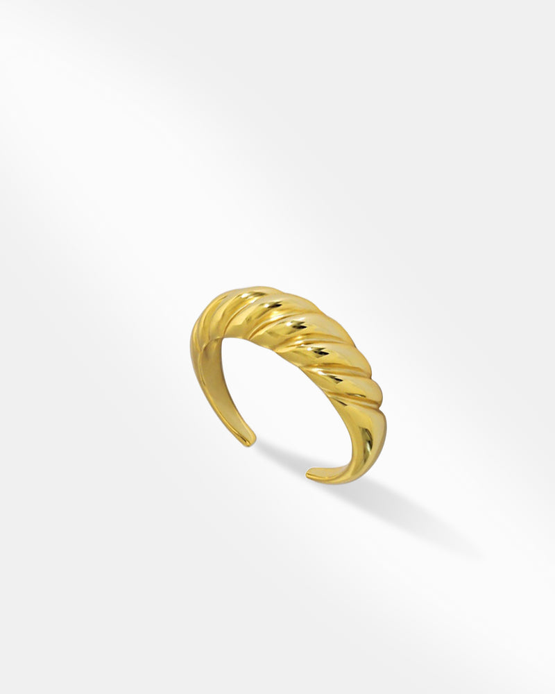 Gold Plated Cuff Ring For Women